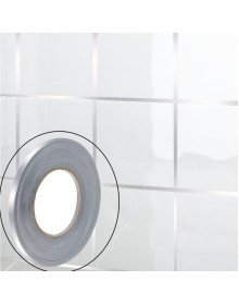 0.5 Cm Kalınlık Gümüş Fayans Arası Şerit Bandı 50 Metre Banyo Derz Dekor Bandı