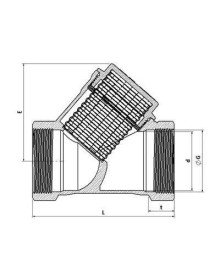 1 1/4 Filtre Pislik Tutucu Pirinç