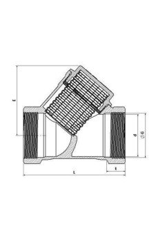 1 1/4 Filtre Pislik Tutucu Pirinç