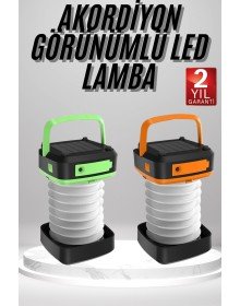 Kamp Feneri Lambası Solar Güneş Enerji Portatif Işıldak Şarjlı