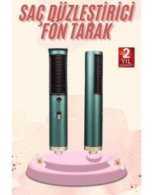 Saç Düzleştirici Fön Makinesi Saç Fırçası Profesyonel Üflemeli