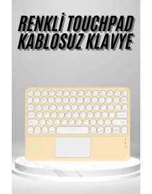 Touchpad Uyumlu Bluetooth Klavye Slim Kablosuz Wifi Q Klavye