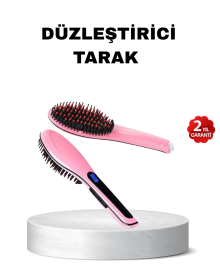 Dijital Ekranlı Seramik Saç Düzleştirici Tarak – 5 Kademeli Isı Ayarı, İyon Kontrollü