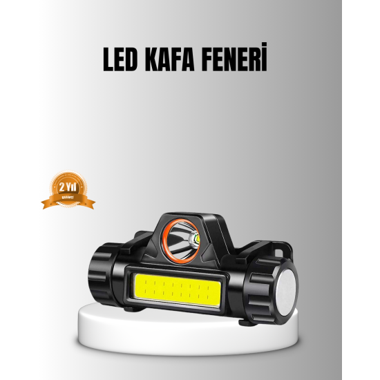 Şarjlı LED Kafa Feneri – Çift Fonksiyonlu, 200LM Işık Gücü, IP44 Suya Dayanıklı Şarjlı LED Kafa Feneri – Çift Fonksiyonlu, 200LM Işık Gücü, IP44 Suya Dayanıklı