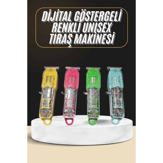 Tıraş Makinesi Renkli Dijital Göstergeli Epilasyon Öncesi Kısaltma Makinesi Tıraş Makinesi Renkli Dijital Göstergeli Epilasyon Öncesi Kısaltma Makinesi