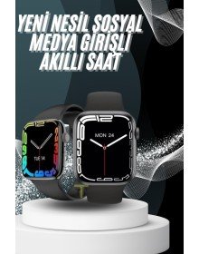 Yeni Model Akıllı Saat Dokunmatik Ekran Unisex Amoled Ekran 44 mm