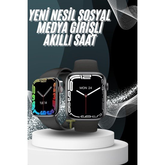 Yeni Model Akıllı Saat Dokunmatik Ekran Unisex Amoled Ekran 44 mm Yeni Model Akıllı Saat Dokunmatik Ekran Unisex Amoled Ekran 44 mm