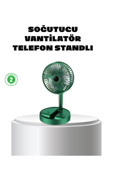 Katlanabilir Mini Fan – 3 Kademeli Soğutma, Şarjlı