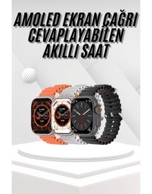 Akıllı Saat Bleutooth Bağlantılı Akıllı Saat Amoled Ekran 49 MM