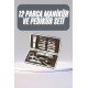 12 Parça Manikür Pedikür Seti Tırnak Bakımı Nasır Temizleme El Ayak Bakımı