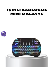 Işıklı Q Klavye – Entegre Touchpad, Ergonomik Tasarım ve Türkçe Karakter Desteği