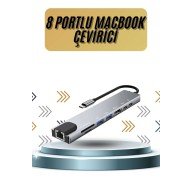 8 Portlu Macbook Çevirici Type C Hub SD TF USB Çoğaltıcı Ethernet 8 Portlu Macbook Çevirici Type C Hub SD TF USB Çoğaltıcı Ethernet