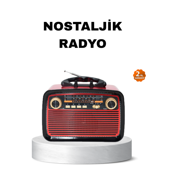 Bluetooth’lu LED Işıklı Nostaljik Müzik Kutusu – Ahşap Dokulu, Vintage Tasarım ve Yüksek Ses Kalitesi