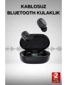 TWS Bluetooth Kulaklık Kulak İçi Kablosuz Dijital Göstergeli Çağrı Cevaplayabilen