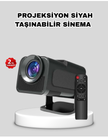 Akıllı Projeksiyon Cihazı HDMI USB Bağlantılı Taşınabilir Enerji Tasarruflu