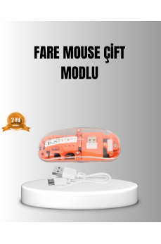 Çift Modlu Kablosuz Bluetooth 5.0 + 2.4GHz Mouse – 3 Cihaz Bağlantılı, Hızlı Geçiş Düğmeli