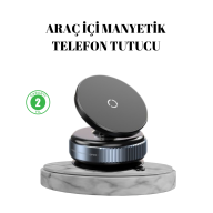 Vakumlu Vantuzlu Mıknatıslı Telefon Tutucu 360 Derece Döner