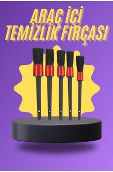 5 Parça Araç İçi Temizlik Fırçası Araç İçi-Dışı Temizleme Fırça Seti