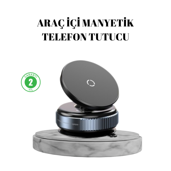 Vakumlu Vantuzlu Mıknatıslı Telefon Tutucu 360 Derece Döner Vakumlu Vantuzlu Mıknatıslı Telefon Tutucu 360 Derece Döner