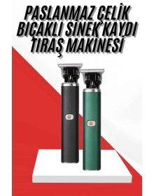 Saç Sakal Ense Paslanmaz Çelik T-Bıçak Vücut Tıraş Makinesi