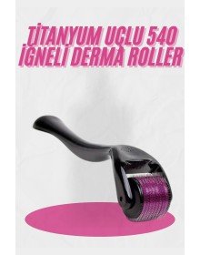 Dermaroller Titanyum 540 Iğneli 1 Mm Saç Kaş Sakal Serum Kullanıma Uygun