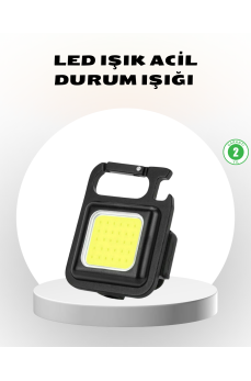 Süper Parlak 800 Lümen LED Fener – USB Şarjlı, 3 Işık Modlu, Mini Taşınabilir ve Anahtarlık Tipi