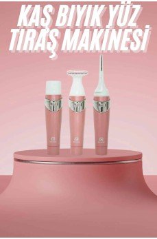 3 Başlıklı Kıl Tüy Temizleyici Epilasyon Aleti Tüm Cilt Tiplerine Uygun