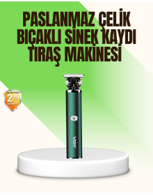 Koyu Yeşil Profesyonel Metal Gövdeli Saç Kesme Makinesi