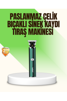 Koyu Yeşil Profesyonel Metal Gövdeli Saç Kesme Makinesi