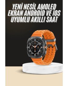 Akıllı Saat Unısex Zarif Görünümlü Titanyum Kasa Amoled Ekran Müzik Dinleme