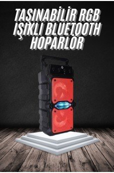 Bluetooth Hoparlör Çift Mikrofonlu Güçlü Ses Kaliteli Kesintisiz Kablosuz