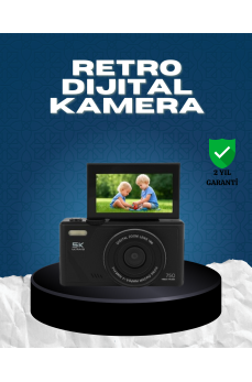 5K UHD Dijital Kamera 75MP Sensör 18x Zoom Stabilizasyonlu