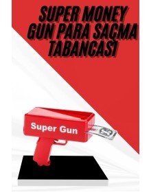 Para Dolar Atma Makinası Super Money Gun Para Saçma Fırlatma Tabancası