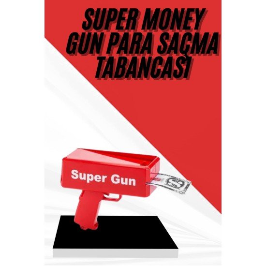 Para Dolar Atma Makinası Super Money Gun Para Saçma Fırlatma Tabancası