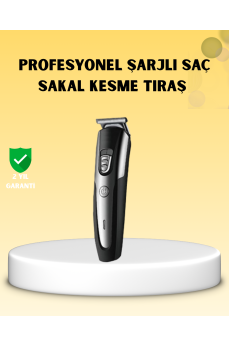 Profesyonel Saç ve Sakal Kesme Tıraş Makinesi Kablosuz Ergonomik Tasarım