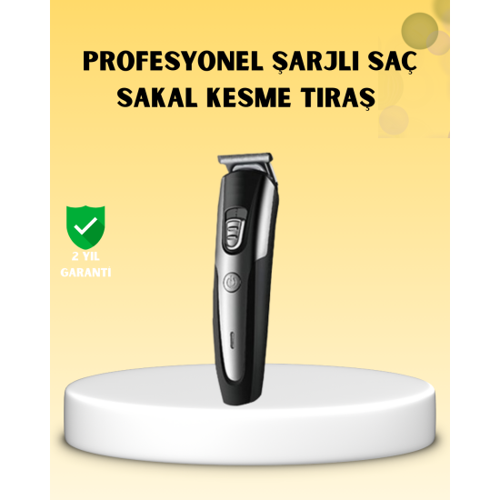 Profesyonel Saç ve Sakal Kesme Tıraş Makinesi Kablosuz Ergonomik Tasarım Profesyonel Saç ve Sakal Kesme Tıraş Makinesi Kablosuz Ergonomik Tasarım
