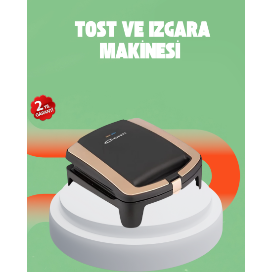 Tost Makinesi 4 Dilim Kapasite 1500 Watt Hızlı Isıtma Tost Makinesi 4 Dilim Kapasite 1500 Watt Hızlı Isıtma