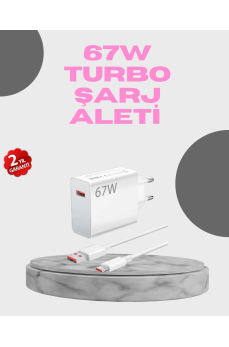 67 Watt Hızlı Şarj Seti Realme 7 8 9 Pro Uyumlu