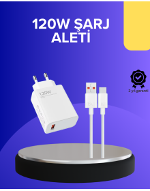 120 Watt Hızlı Şarj Adaptörü Samsung S20 S21 S22 S23 Uyumlu