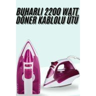 Buharlı Ütü 2200 Watt Seramik Tabanlı Taşınabilir Kablolu Ütü Buharlı Ütü 2200 Watt Seramik Tabanlı Taşınabilir Kablolu Ütü