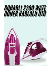 Buharlı Ütü 2200 Watt Seramik Tabanlı Taşınabilir Kablolu Ütü