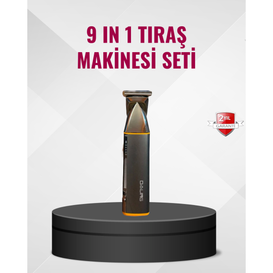 9’u 1 Arada Çoklu Bakım Tıraş Seti Profesyonel Saç Sakal Kesme 9’u 1 Arada Çoklu Bakım Tıraş Seti Profesyonel Saç Sakal Kesme