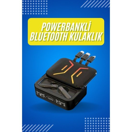 Yeni Nesil Akıllı Saat ve Bluetooth Kulaklık Kampanyası Dijital Göstergeli Powerbankli