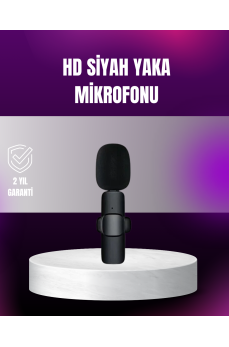 iPhone Uyumlu Çift Mikrofonlu Kablosuz Yaka Seti Profesyonel Ses