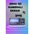 1080P 3 Lensli WİFİ Araç İçi Kameralı Ekran DVR Kaydedici Gece Görüşlü