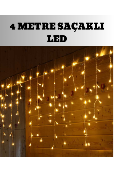 4 Metre Şelale Led Işık Perdesi Dekoratif