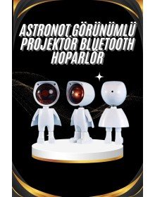 Gün Batımı Projektör Lamba Astronot Görünümlü Dekoratif Masa Lambası