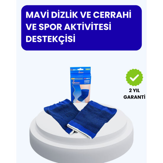 Diz Koruyucu Sporcu Bandajı Esnek Sıkı Destekli Diz Koruyucu Sporcu Bandajı Esnek Sıkı Destekli