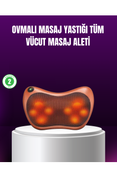 Ergonomik Derin Yoğurmalı Boyun Bel Sırt Masaj Cihazı Priz Çakmak Girişli