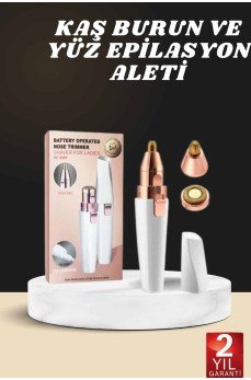 Kaş Burun Ve Yüz Epilasyon Aleti Kablosuz Şarjlı Kökten Alan Epilasyon Aleti
